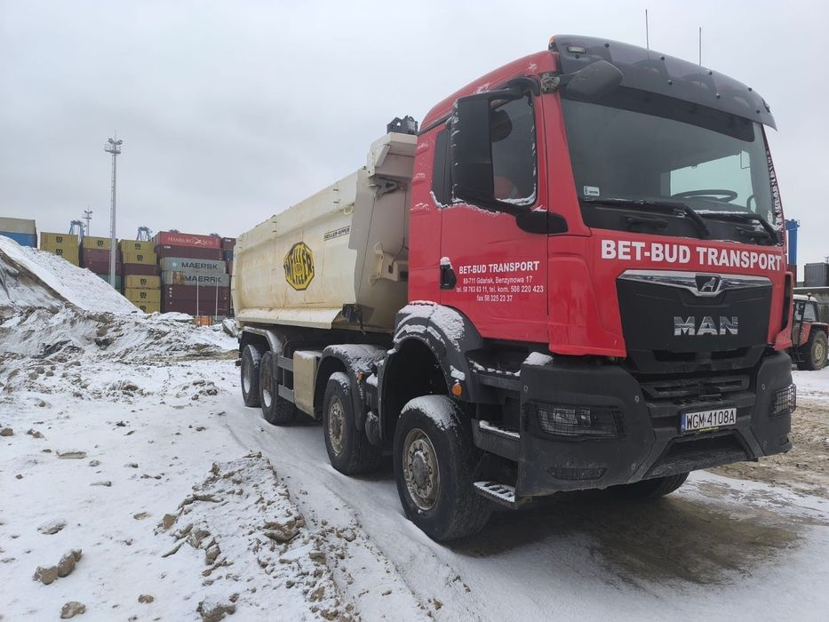 MAN TGS 41.470 8X8  MAN TGS wywrotka 8x8 41.470