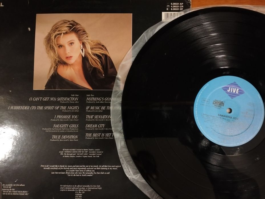 Disco de vinil LP Samantha Fox