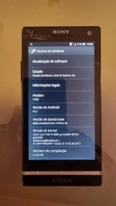 Telemóvel Sony Xperia S (Lêr Descrição)