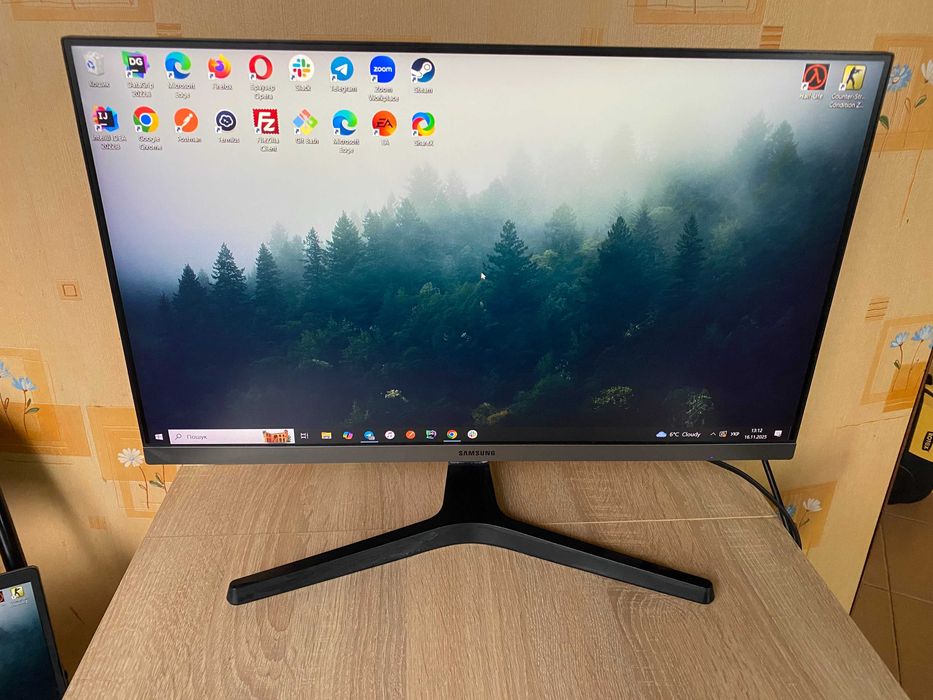 Ігровий монітор Samsung 24" S24R350 Dark Silver Full HD/IPS/75 Гц