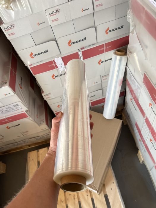 Стрейч плівка прозора, стрейч пленка прозрачная 2,1кг 3,1 кг