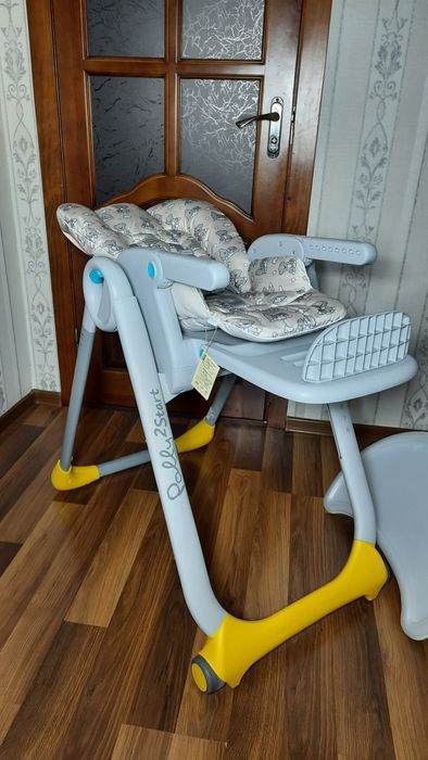 ‼️Chicco Polly 2start з НОВИМ чохлом кріселко дитяче
