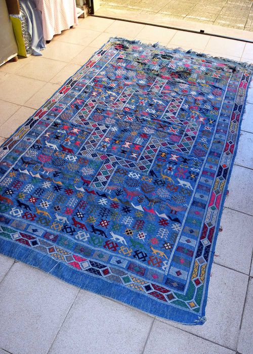 Tapete Oriente antigo atado à mão 220x140