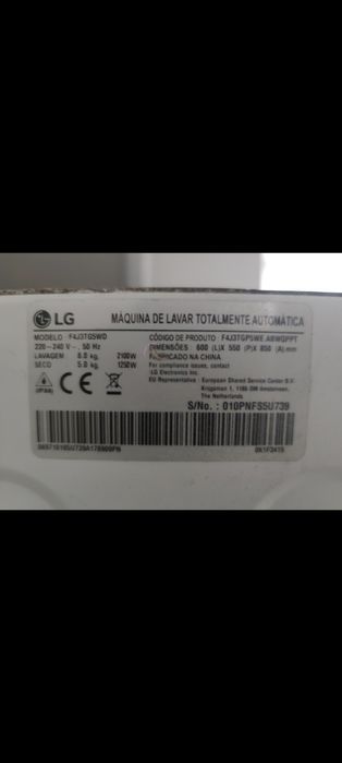 maquina lavar  precisa placa