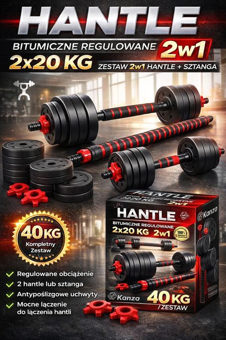 Zestaw ciężarków 40 kg