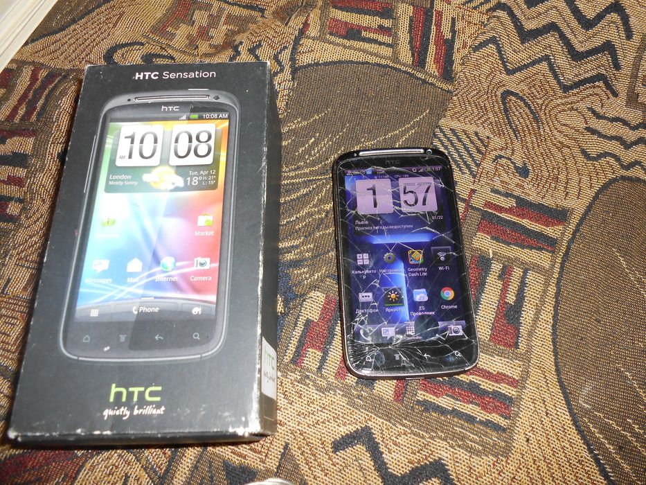 Телефон, смартфон HTC sensation z710e + коробка