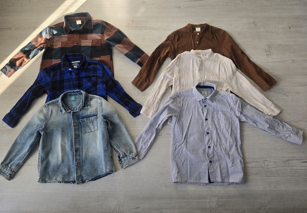 Zestaw koszul chłopiecych 116cm