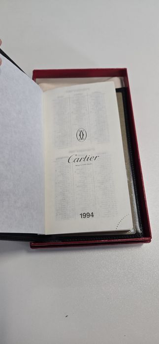 * Cartier * Pasha - skórzane etui / organizer / kalendarz - NOWE