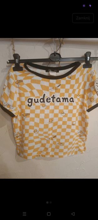 Cropp top Sinsay L T -shirt koszulka gudetama pasuje 146/152
