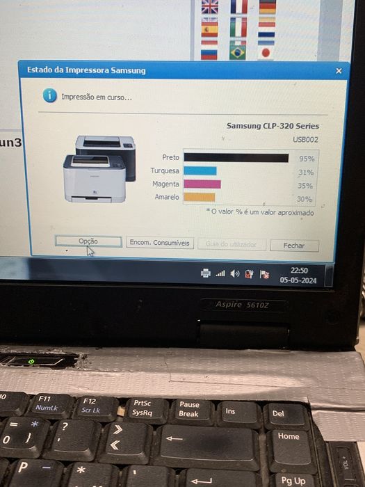 Impressora laser a cores Samsung CPL-325W