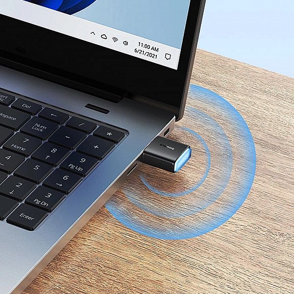 Karta sieciowa USB Baseus BS-OH169, 300Mb/s - czarna