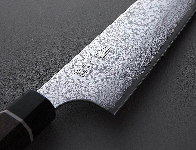 Nóż kuchenny Suncraft SENZO BLACK Santoku small 143 mm [BD-03]