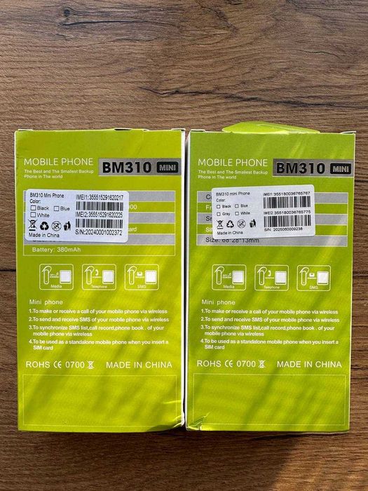 Міні мобільний телефон SERVO BM310 Black/Blue