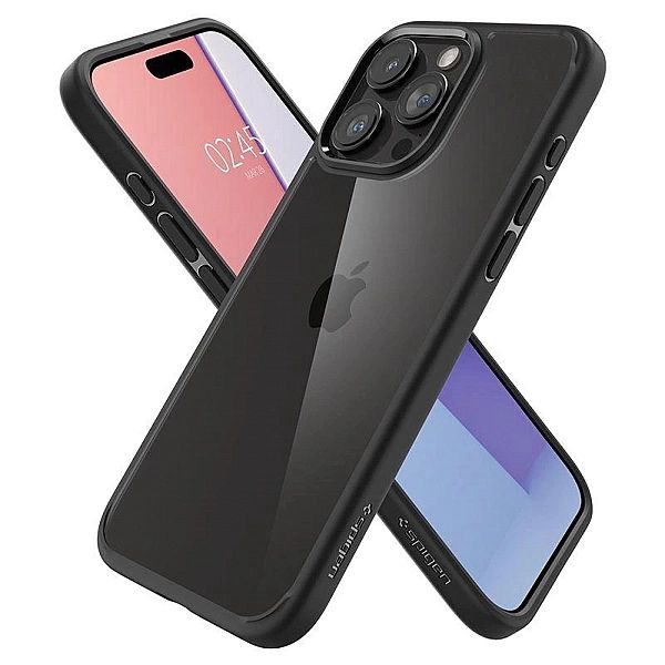 Etui Spigen Ultra Hybrid na iPhone 15 Pro Max - czarny mat