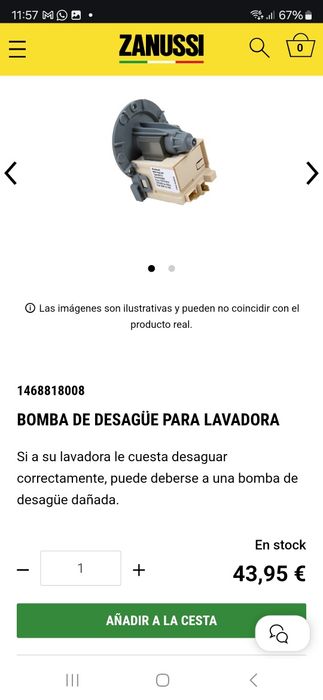 Bomba de desagote + cuerpo bomba