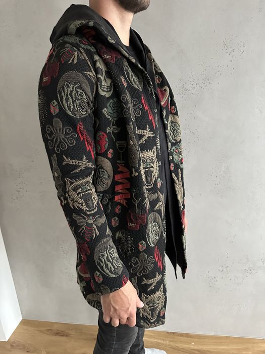 Katana kurtka parka kardigan płaszcz khaki czarny