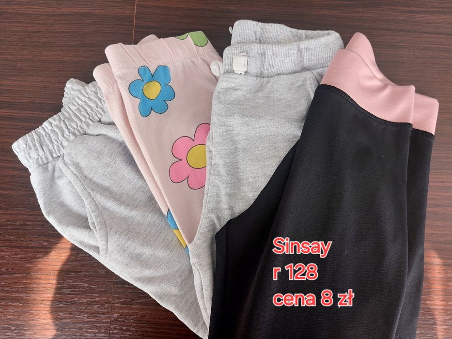 Spodnie, legginsy r 128 używane