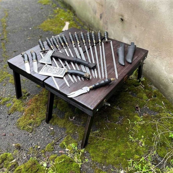 Набір шампурів КАТЕГАТ BS8/1 з сумкою Набор шампуров для шашлыка