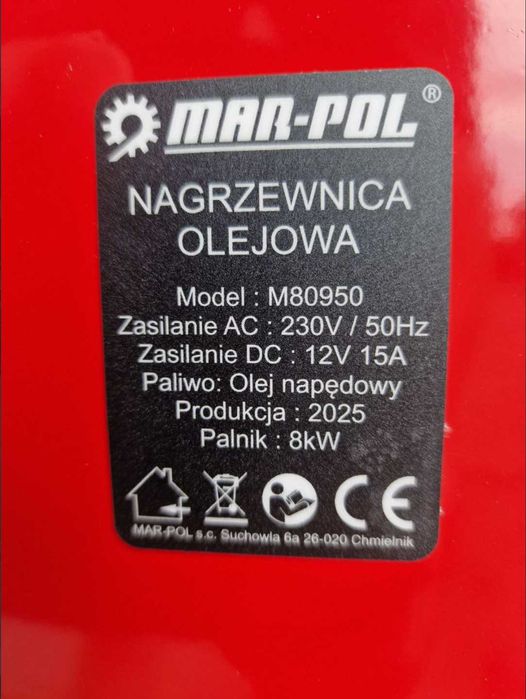 В наявності Харків! 12/220V MAR-POL автономний дизельний обігрівач