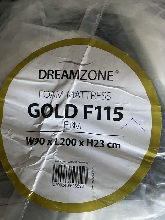 Materac piankowy PREMIUM   memory żelowy 90x200 F115 SUNDAN DREAMZONE