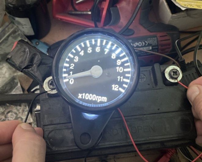 Тахометр мото универсальний, привід тросом