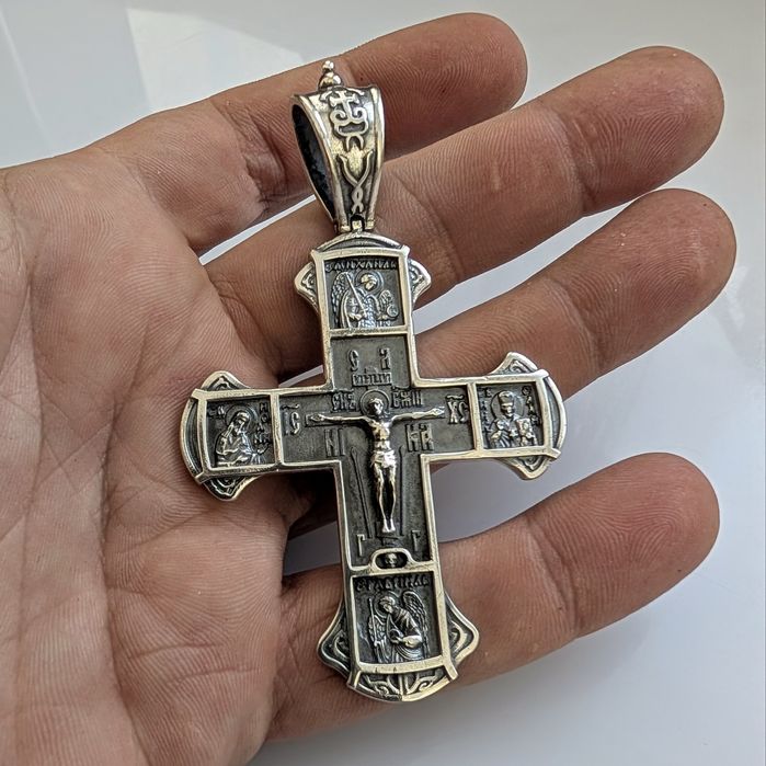 Срібний 28грам хрестик кулон серебряная срібло серебро крестик 925