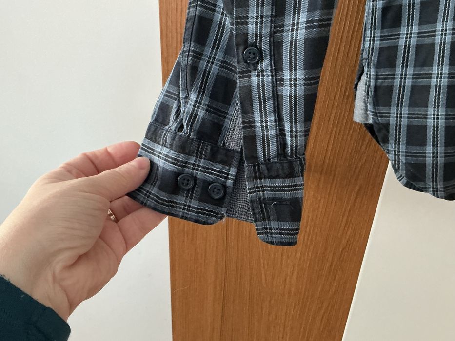 Koszula męska BOSS Hugo Boss flanelowa w kratę 100% bawełna L