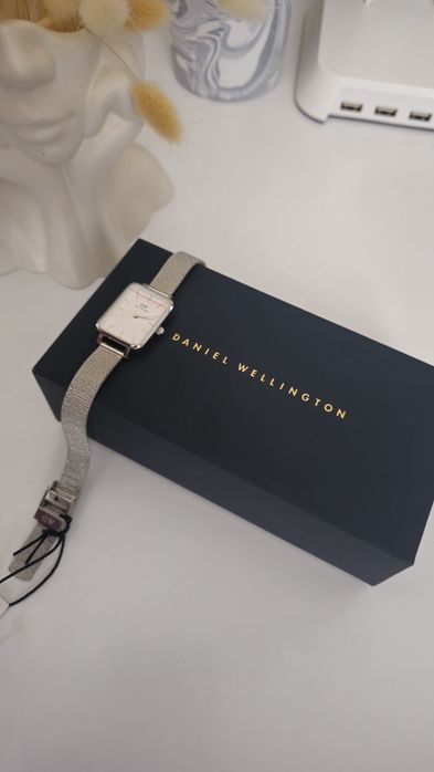 Daniel Wellington Quadro Pressed Sterling  годинник абсолютно новий, повний комплект