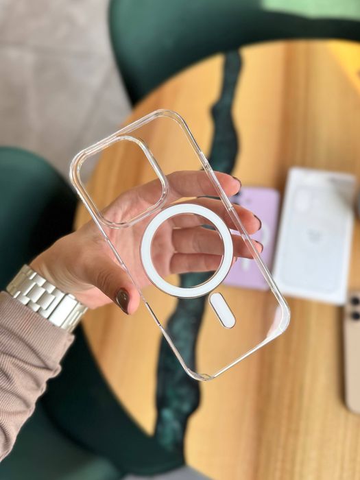 Чохол iPhone 16 Pro Max з MagSafe прозорий чехол Айфон 16 про макс з магсейф