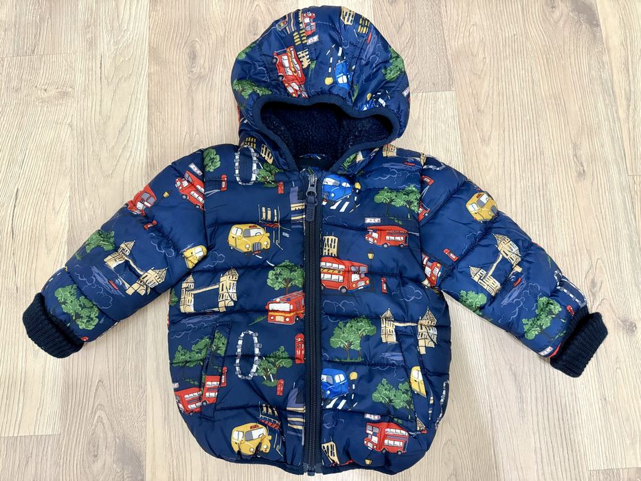 Куртка Next з машинками дитяча (розмір 80)