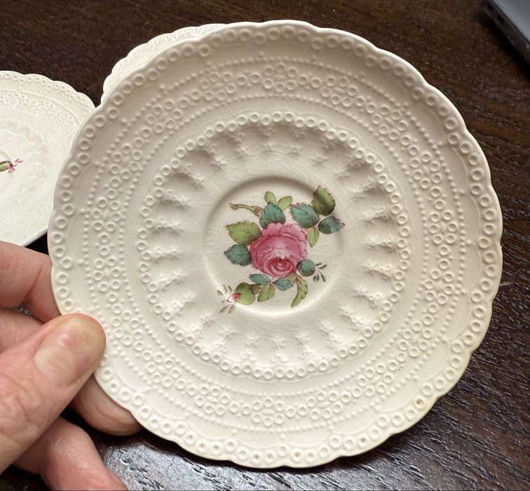 3 Spodek talerzyk Spode’s Jewel Copeland England Angielskie Rose 2200