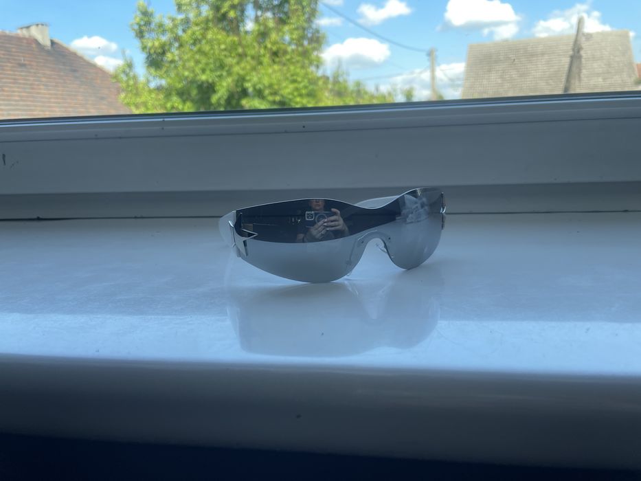 Okulary Y2k gwiazdy lustrzane