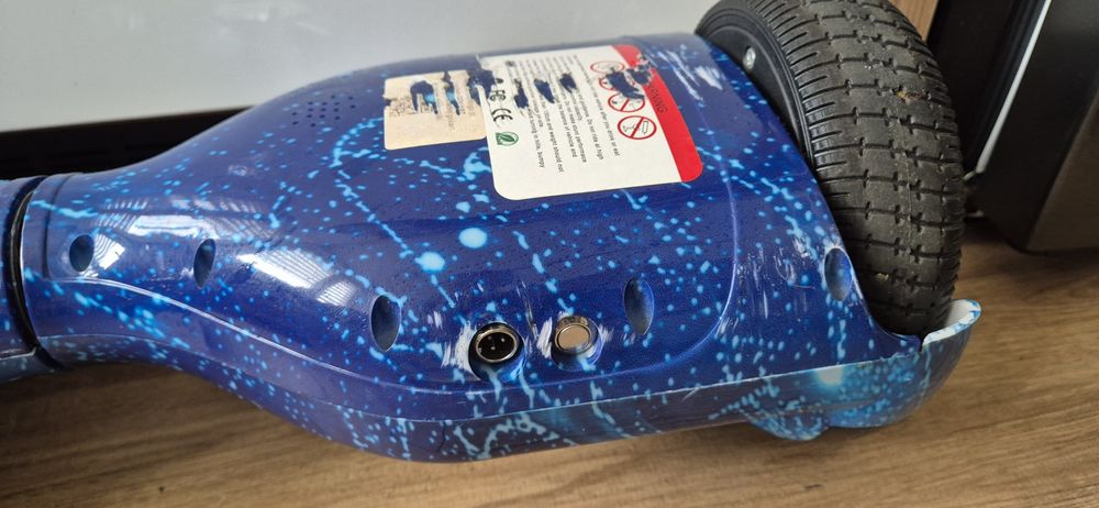 OIO Deskorolka Elektryczna Hoverboard  Deska Space Blue 10" Świecąca d