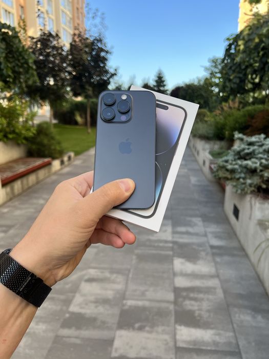 Фіз-сім акумулятор 100% 14Pro 128Gb Space Black Neverlock