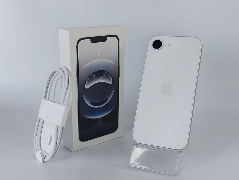 iPhone 16e 128 GB 100% Biały — Idealny
