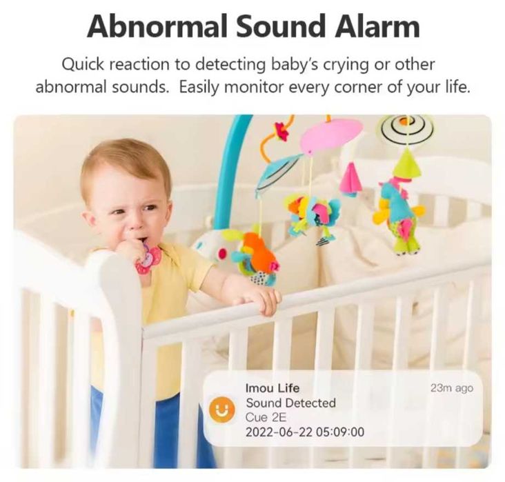 Внутрішня Wi-Fi IP камера IMOU Cue 2E, 3MП  відеоняня голосова двостор