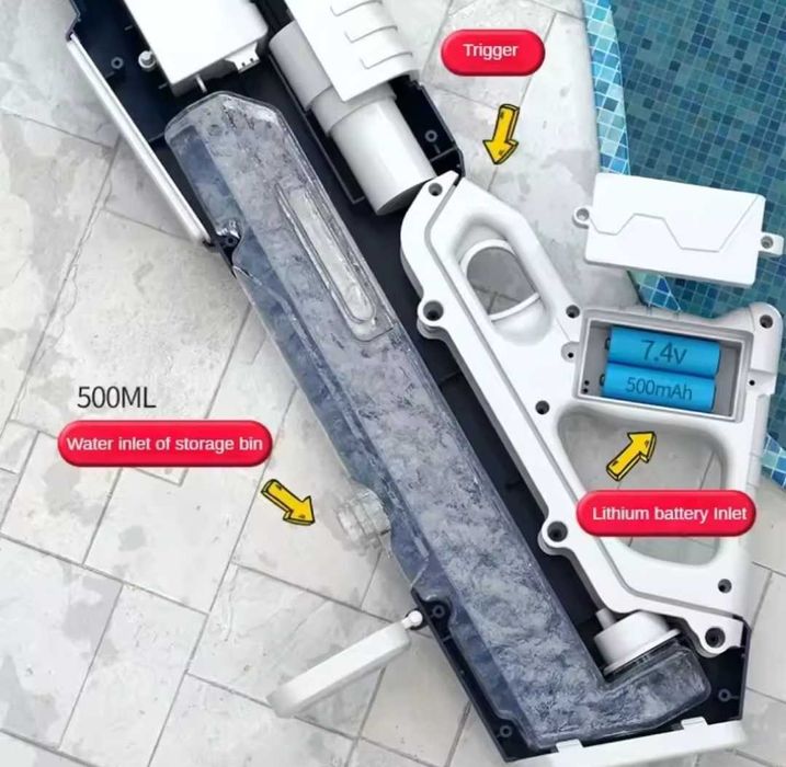 Водяний електричний бластер пістолет на АКБ water gun