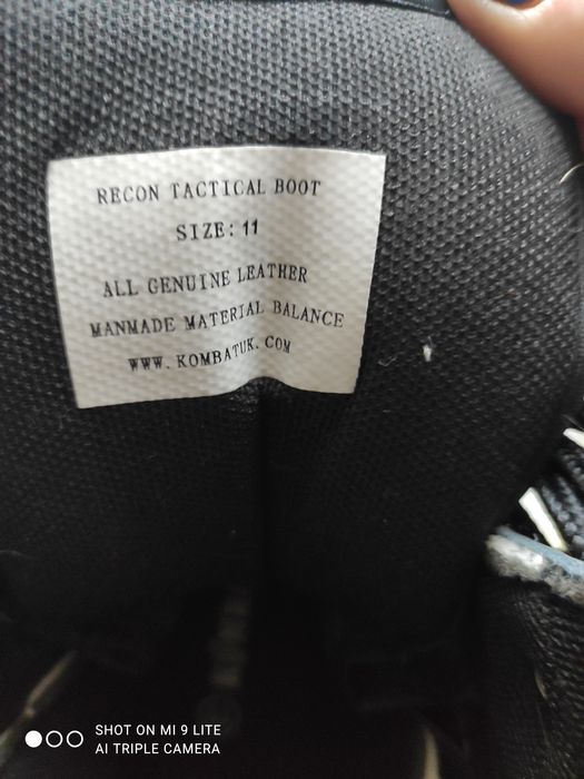 Берцы мужские кожаные