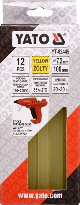 Klej Do Pistoletu Na Gorąco 12Szt. 7,2X100Mm Żółty