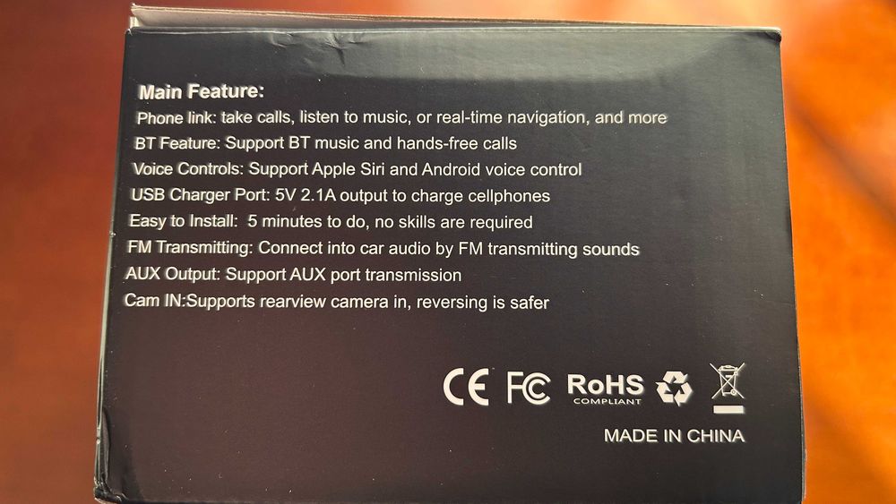 Carpuride 7" Carplay e Android auto mod W701