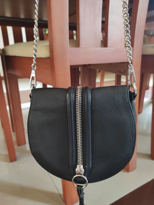 Сумка шкіряна чорна Rebecca Minkoff