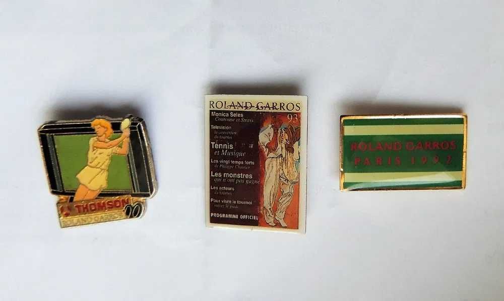 komplet pinów Roland Garros