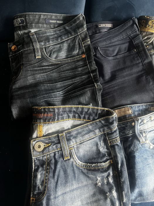 10 par jeansów Guess Hilfiger Armani Trussardi DKNY