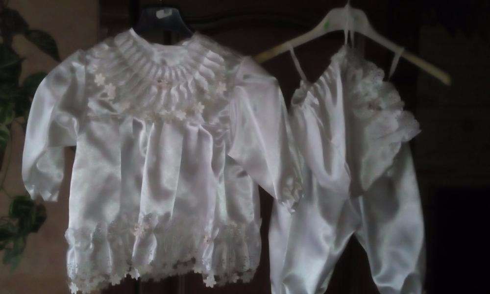 ubranko do chrztu dla dziewczynki  rozmiar 80