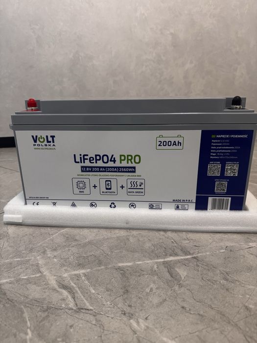 Акумулятор Volt Polska LiFePO4 12,8V 200 Ah (200A) BlueTooth + Mata