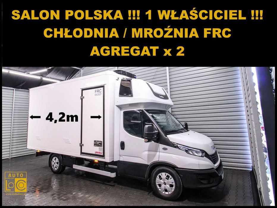Iveco DAILY CHŁODNIA / MROŹNIA / AGREGAT x 2  Chłodnia/MROŹNIA FRC + 2 x Agregat + Salon POLSKA + SERWIS !!