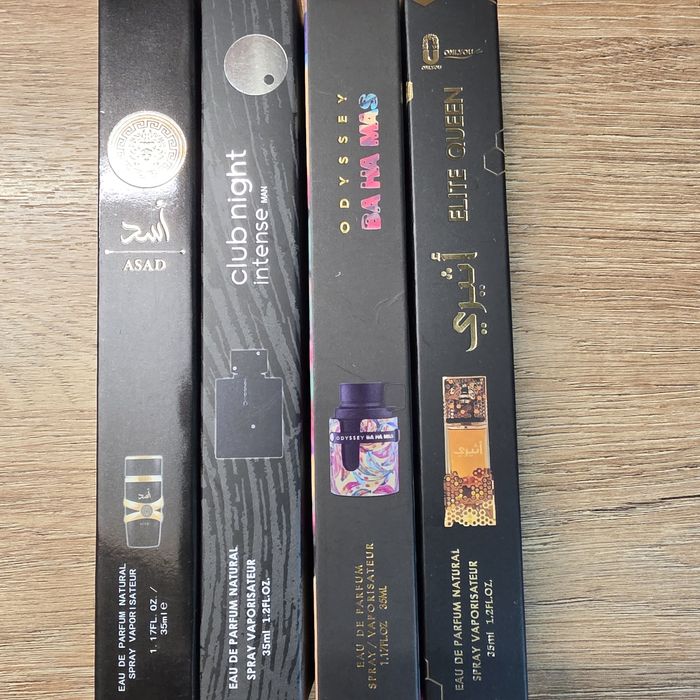 Perfumy arabskie męskie 4x35ml kultowe asad lattafa yara