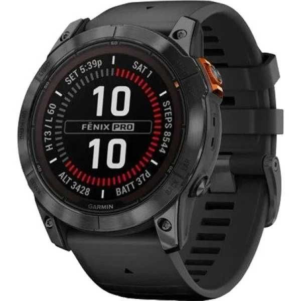Годинник Garmin Fenix 7X Pro Solar Slate Gray with Black Band