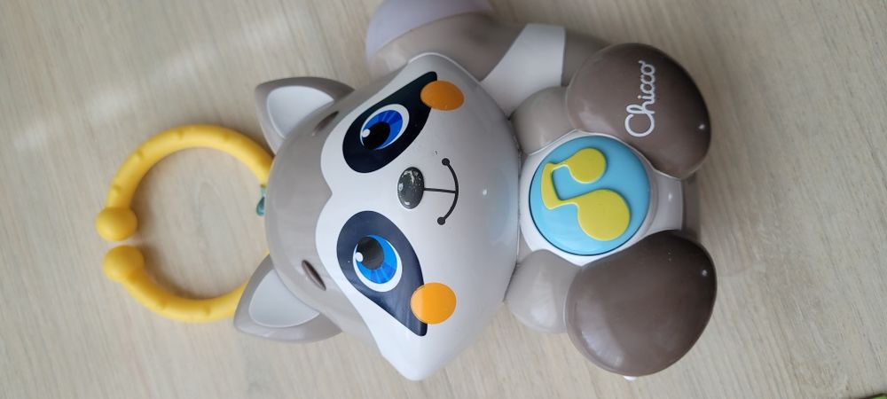 Іграшка музична підвіска нічник chicco Єнот cloudy чіко