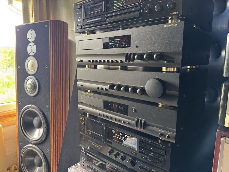 Harman/Kardon wieża stereo, jak nowa, super stan. Deck TD420, wzmacniacz HK610,cd HD720